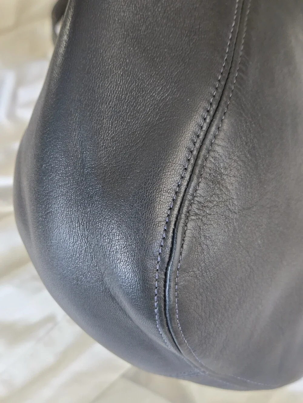 Coach Halsey 4121 Black Hobo Bag Purse Crossbody Vintage Leather Made In 1992